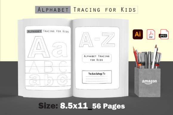 Alphabet Tracing for Kids_KDP Interior: Graphics & Coloring Pages