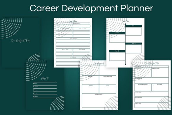 Career Development Planner Graphics for KDP Interiors