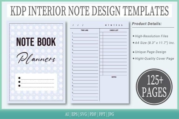 Colorful Notepad: Graphics for KDP Interiors