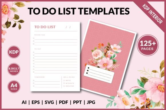 Daily to Do List – KDP Interior Graphics
