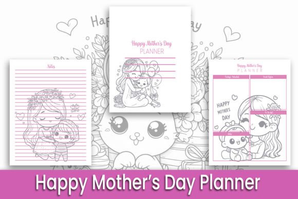 Happy Mother’s Day Planner: Graphics for KDP Interiors