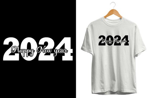 Happy New Year 2024 T Shirt - Vector: Graphics for Real T-Shirt Designs