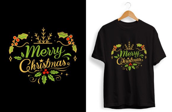Merry Christmas T-Shirt Design Graphics