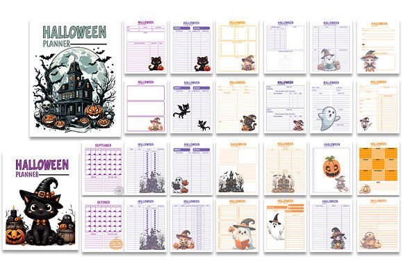 October Halloween Planner